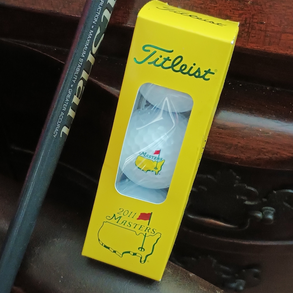 2011 MASTERS Golf Ball Sleeve UNOPENED